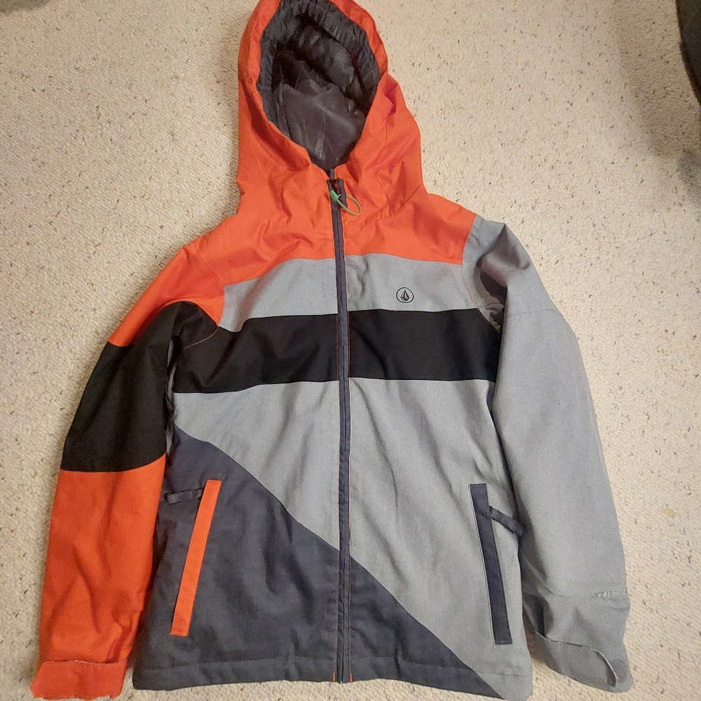 Volcom Women's Red/orange Grey Snowboard or Ski Jacket Size Large